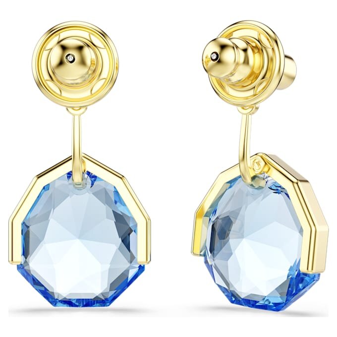 Náušnice Gema Blue, pozlacené Náušnice Gema Blue, pozlacené