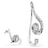 Náušnice s klipem Ariana Grande X Swarovski, asymetrický design, křišťálová perla, briliantový brus, bílé, pokovené rhodiem Náušnice s klipem Ariana Grande X Swarovski, asymetrický design, křišťálová perla, briliantový brus, bílé, pokovené rhodiem