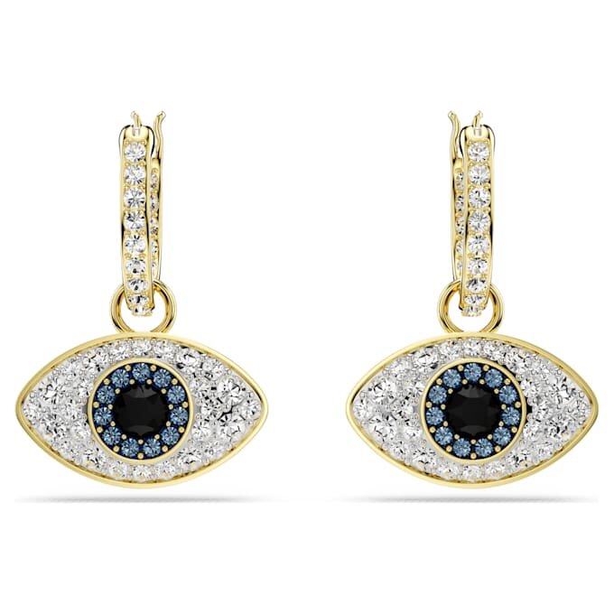 Náušnice Symbolica s motivem „Evil Eye“, modré, pozlacené Náušnice Symbolica s motivem „Evil Eye“, modré, pozlacené