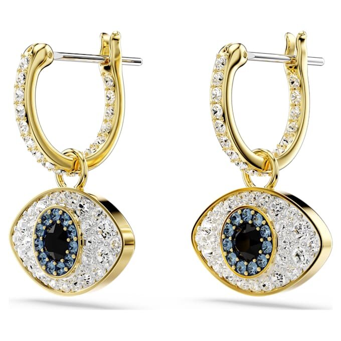 Náušnice Symbolica s motivem „Evil Eye“, modré, pozlacené Náušnice Symbolica s motivem „Evil Eye“, modré, pozlacené