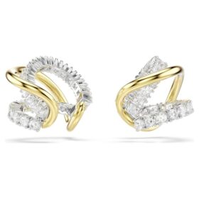 Náušnice typu „Ear Cuffs“ Hyperbola s různými briliantovými brusi, bílé, povrchová úprava z kombinace kovů Náušnice typu „Ear Cuffs“ Hyperbola s různými briliantovými brusi, bílé, povrchová úprava z kombinace kovů