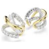 Náušnice typu „Ear Cuffs“ Hyperbola s různými briliantovými brusi, bílé, povrchová úprava z kombinace kovů Náušnice typu „Ear Cuffs“ Hyperbola s různými briliantovými brusi, bílé, povrchová úprava z kombinace kovů