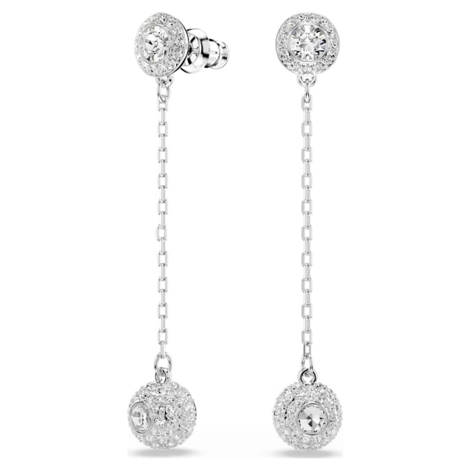 Náušnice Una Angelic Drop s kulatým briliantovým výbrusem, bílé, pokovené rhodiem Náušnice Una Angelic Drop s kulatým briliantovým výbrusem, bílé, pokovené rhodiem