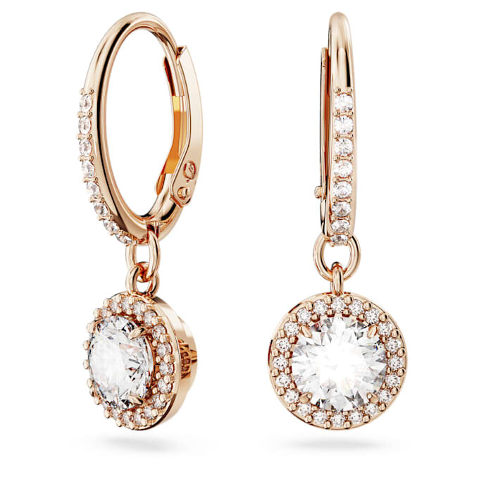 Náušnice Una Angelic Drop s kulatým briliantovým výbrusem, pavé, bílé, s povrchovou úpravou v odstínu růžového zlata Náušnice Una Angelic Drop s kulatým briliantovým výbrusem, pavé, bílé, s povrchovou úpravou v odstínu růžového zlata