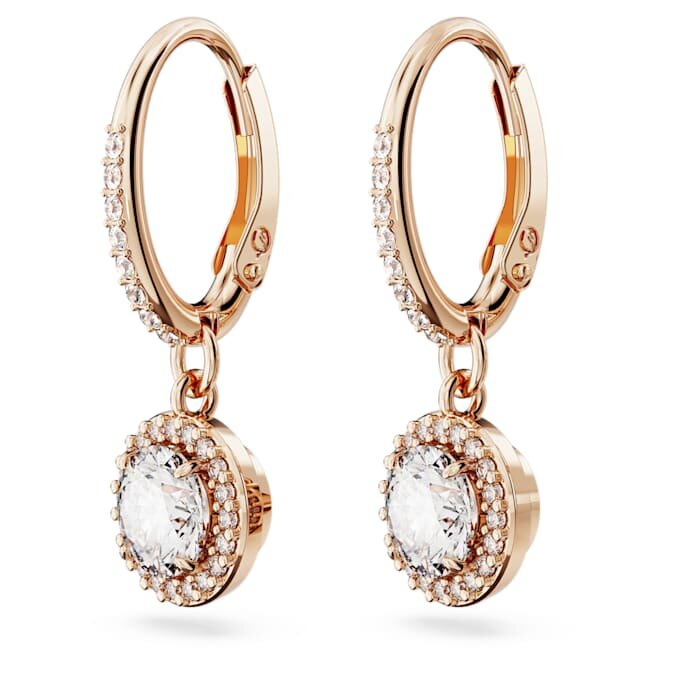 Náušnice Una Angelic Drop s kulatým briliantovým výbrusem, pavé, bílé, s povrchovou úpravou v odstínu růžového zlata Náušnice Una Angelic Drop s kulatým briliantovým výbrusem, pavé, bílé, s povrchovou úpravou v odstínu růžového zlata