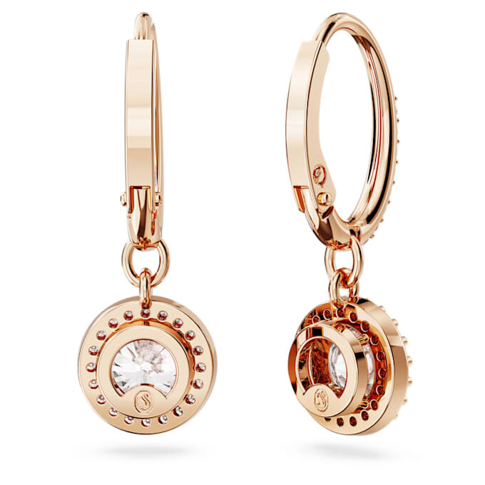Náušnice Una Angelic Drop s kulatým briliantovým výbrusem, pavé, bílé, s povrchovou úpravou v odstínu růžového zlata Náušnice Una Angelic Drop s kulatým briliantovým výbrusem, pavé, bílé, s povrchovou úpravou v odstínu růžového zlata