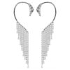 Náušnice z kolekce Vienna Collection Swan, bílé, pokovené rutheniem Náušnice z kolekce Vienna Collection Swan, bílé, pokovené rutheniem