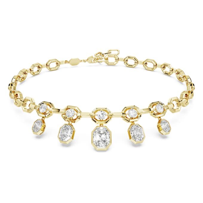 Osmiboký náhrdelník s diamanty vypěstovanými v laboratoři, celková hmotnost 12,56 Ct, různé tvary, 18K žluté zlato Osmiboký náhrdelník s diamanty vypěstovanými v laboratoři, celková hmotnost 12,56 Ct, různé tvary, 18K žluté zlato