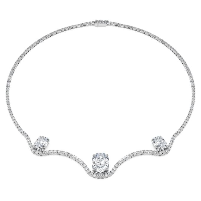 Osmiboký náhrdelník s diamanty vypěstovanými v laboratoři, celková hmotnost 19,90 Ct, osmiboký tvar, 18karátové bílé zlato Osmiboký náhrdelník s diamanty vypěstovanými v laboratoři, celková hmotnost 19,90 Ct, osmiboký tvar, 18karátové bílé zlato