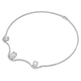Osmiboký náhrdelník s diamanty vypěstovanými v laboratoři, celková hmotnost 19,90 Ct, osmiboký tvar, 18karátové bílé zlato Osmiboký náhrdelník s diamanty vypěstovanými v laboratoři, celková hmotnost 19,90 Ct, osmiboký tvar, 18karátové bílé zlato