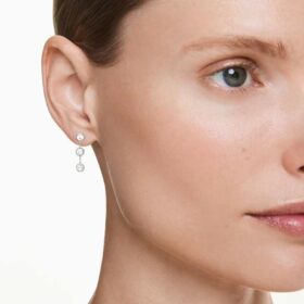 Osmiboké náušnice s diamanty vypěstovanými v laboratoři, celkem 0,6 karátu, kulatý tvar, stříbro