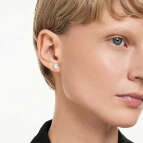 Osmiboké náušnice s diamanty vypěstovanými v laboratoři, celková hmotnost 1,0 karátů, osmiboký tvar, 14karátové bílé zlato