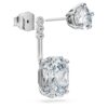 Osmiboké náušnice s laboratorně vypěstovanými diamanty o celkové hmotnosti 9,65 Ct, různé tvary, 18K bílé zlato Osmiboké náušnice s laboratorně vypěstovanými diamanty o celkové hmotnosti 9,65 Ct, různé tvary, 18K bílé zlato