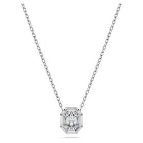 Osmiboký přívěsek s diamanty vypěstovanými v laboratoři, celková hmotnost 0,5 Ct, osmiboký tvar, 14K bílé zlato Osmiboký přívěsek s diamanty vypěstovanými v laboratoři, celková hmotnost 0,5 Ct, osmiboký tvar, 14K bílé zlato