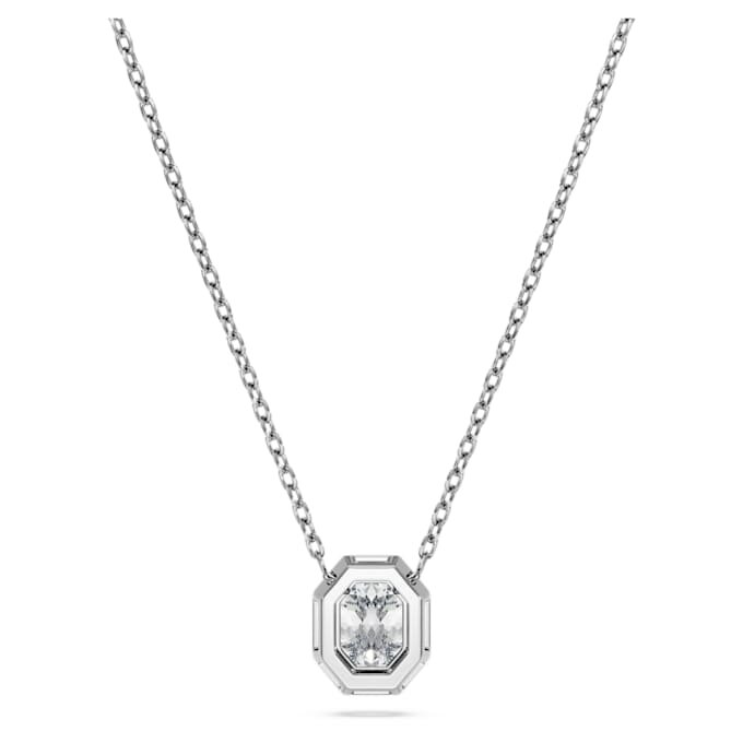 Osmiboký přívěsek s diamanty vypěstovanými v laboratoři, celková hmotnost 0,5 Ct, osmiboký tvar, 14K bílé zlato Osmiboký přívěsek s diamanty vypěstovanými v laboratoři, celková hmotnost 0,5 Ct, osmiboký tvar, 14K bílé zlato