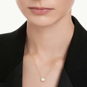 Osmiboký přívěsek s diamanty vypěstovanými v laboratoři o celkové hmotnosti 1,0 karátů, osmiboký tvar, 14karátové žluté zlato Osmiboký přívěsek s diamanty vypěstovanými v laboratoři o celkové hmotnosti 1,0 karátů, osmiboký tvar, 14karátové žluté zlato