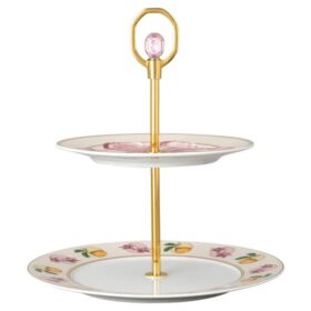 Porcelán Idyllia éTagèRe, motiv Crystal Print, Lily Citron, malý, vícebarevný