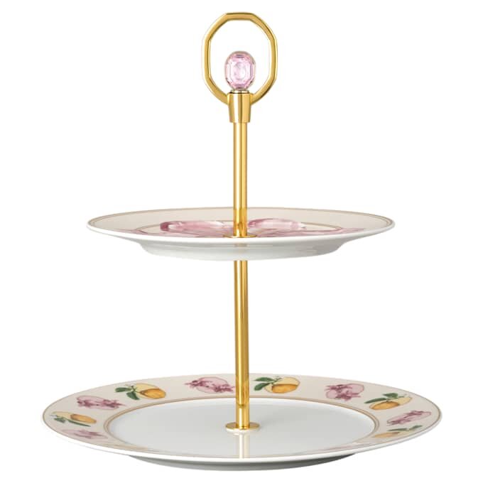 Porcelán Idyllia éTagèRe, motiv Crystal Print, Lily Citron, malý, vícebarevný Porcelán Idyllia éTagèRe, motiv Crystal Print, Lily Citron, malý, vícebarevný