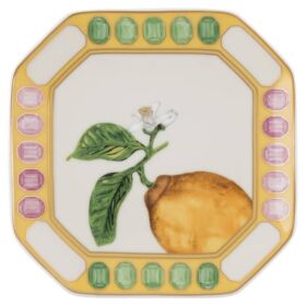 Porcelán Idyllia Vide Poche, motiv Crystal Print, citron, žlutá Porcelán Idyllia Vide Poche, motiv Crystal Print, citron, žlutá