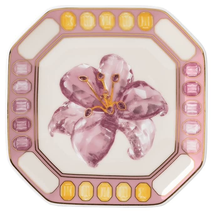 Porcelán Idyllia Vide Poche, motiv s krystalovým potiskem, lilie, vícebarevný Porcelán Idyllia Vide Poche, motiv s krystalovým potiskem, lilie, vícebarevný