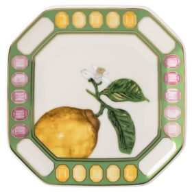 Porcelán Idyllia Vide Poche, motiv s krystaly, citron, vícebarevný