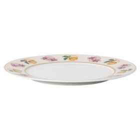 Porcelánový dezertní talíř Idyllia, motiv Crystal Print, Lily Citron, vícebarevný