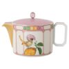 Porcelánová konvice Idyllia, motiv s krystalovým potiskem, pták, vícebarevná Porcelánová konvice Idyllia, motiv s krystalovým potiskem, pták, vícebarevná