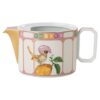 Porcelánová konvice Idyllia, motiv s krystalovým potiskem, pták, vícebarevná Porcelánová konvice Idyllia, motiv s krystalovým potiskem, pták, vícebarevná
