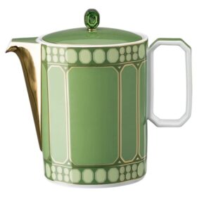Porcelánová konvice na kávu Signum, zelená