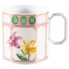 Porcelánový šálek na kávu s podšálkem Idyllia, krystalový potisk, květinový motiv, vícebarevný Porcelánový šálek na kávu s podšálkem Idyllia, krystalový potisk, květinový motiv, vícebarevný