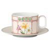 Porcelánový šálek s podšálkem Idyllia Combi, motiv Crystal Print, kytice, vícebarevný Porcelánový šálek s podšálkem Idyllia Combi, motiv Crystal Print, kytice, vícebarevný