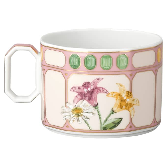 Porcelánový šálek s podšálkem Idyllia Combi, motiv Crystal Print, kytice, vícebarevný Porcelánový šálek s podšálkem Idyllia Combi, motiv Crystal Print, kytice, vícebarevný