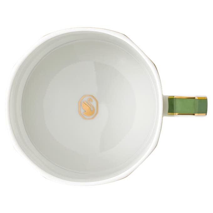Porcelánový šálek s podšálkem Signum, zelený Porcelánový šálek s podšálkem Signum, zelený