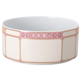 Porcelánová mísa Idyllia, motiv s krystaly, citronová, malá, vícebarevná