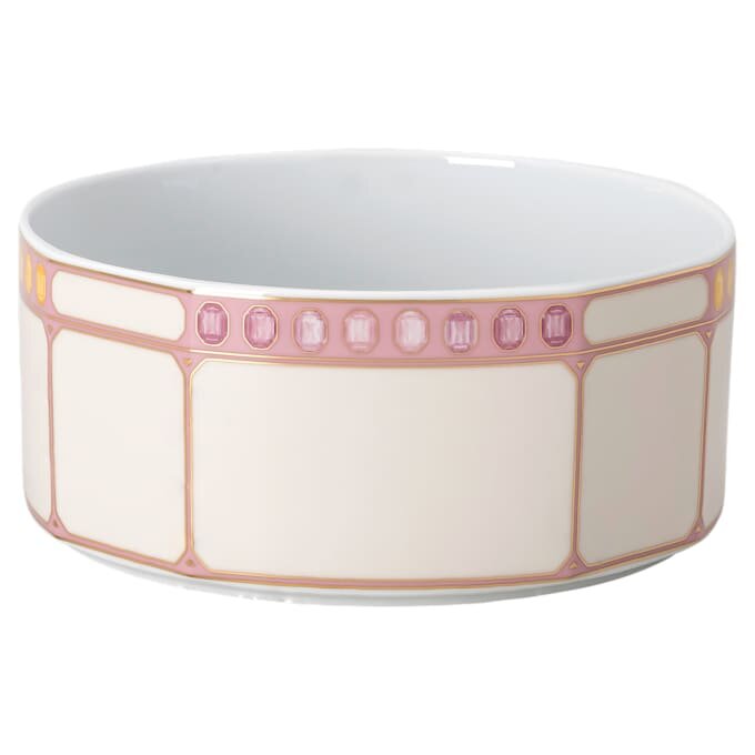 Porcelánová mísa Idyllia, motiv s krystaly, citronová, malá, vícebarevná Porcelánová mísa Idyllia, motiv s krystaly, citronová, malá, vícebarevná