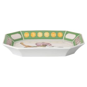 Porcelánový podnos Idyllia, motiv s krystaly, mucholapka, velký, vícebarevný
