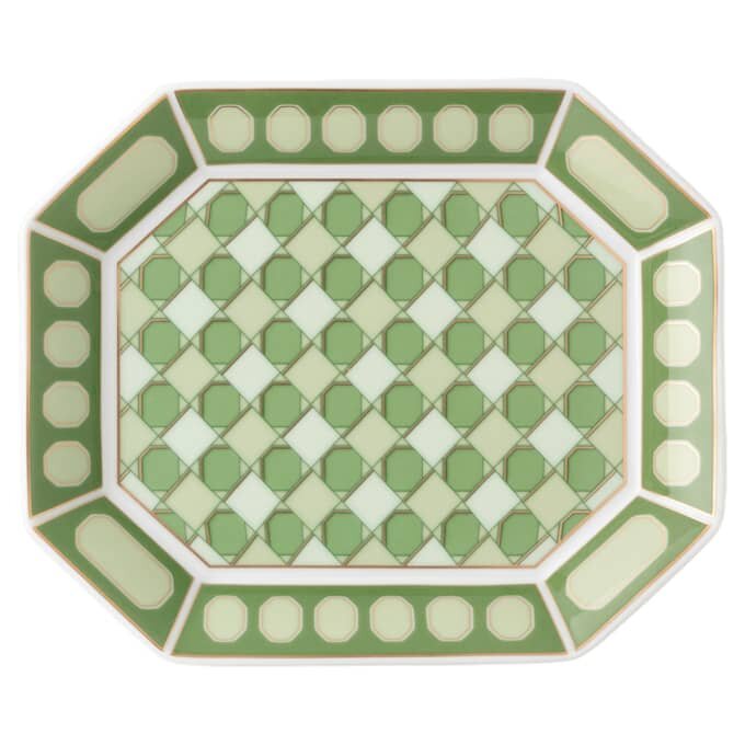 Porcelánový podnos Signum, malý, zelený Porcelánový podnos Signum, malý, zelený