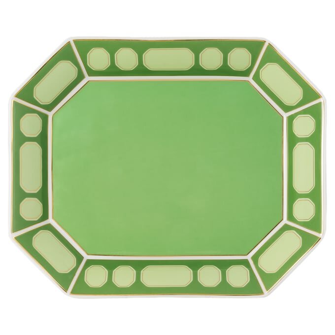 Porcelánový podnos Signum, velký, zelený Porcelánový podnos Signum, velký, zelený