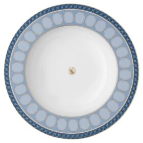 Porcelánový polévkový talíř Signum, modrý