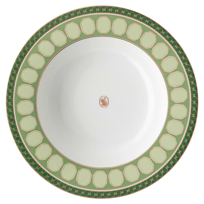 Porcelánový polévkový talíř Signum, zelený Porcelánový polévkový talíř Signum, zelený