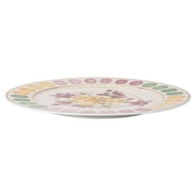 Porcelánový servírovací talíř Idyllia, motiv Crystal Print, kytice, vícebarevný