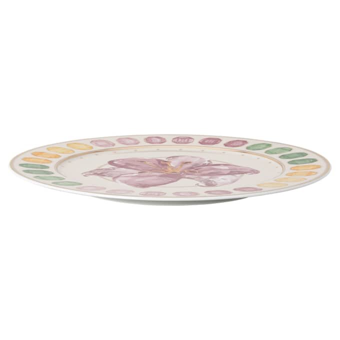 Porcelánový servírovací talíř Idyllia, motiv Crystal Print, lilie, vícebarevný Porcelánový servírovací talíř Idyllia, motiv Crystal Print, lilie, vícebarevný