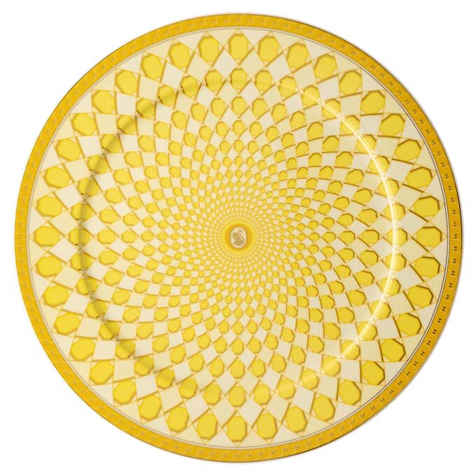 Porcelánový servírovací talíř Signum, velký, žlutý Porcelánový servírovací talíř Signum, velký, žlutý