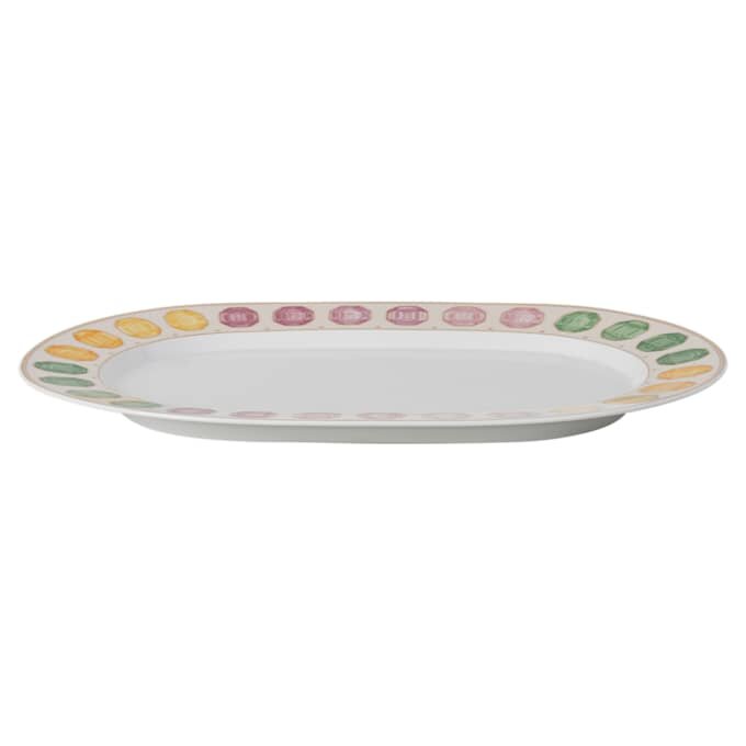 Porcelánový talíř Idyllia, motiv Crystal Print, drahé kameny, velký, vícebarevný Porcelánový talíř Idyllia, motiv Crystal Print, drahé kameny, velký, vícebarevný