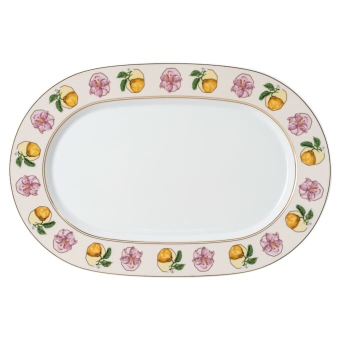 Porcelánový talíř Idyllia, motiv Crystal Print, Lily Citron, malý, vícebarevný Porcelánový talíř Idyllia, motiv Crystal Print, Lily Citron, malý, vícebarevný