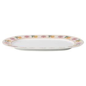 Porcelánový talíř Idyllia, motiv Crystal Print, Lily Citron, malý, vícebarevný
