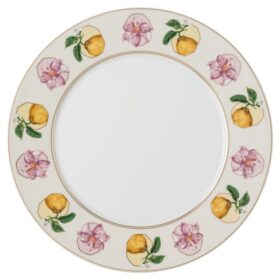 Porcelánový talíř Idyllia, motiv z křišťálu, Lily Citron, vícebarevný