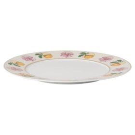 Porcelánový talíř Idyllia, motiv z křišťálu, Lily Citron, vícebarevný