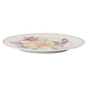 Porcelánový talíř na chléb Idyllia, motiv Crystal Print, kytice, vícebarevný