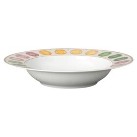 Porcelánový talíř na polévku Idyllia, motiv s krystaly, drahé kameny, vícebarevný